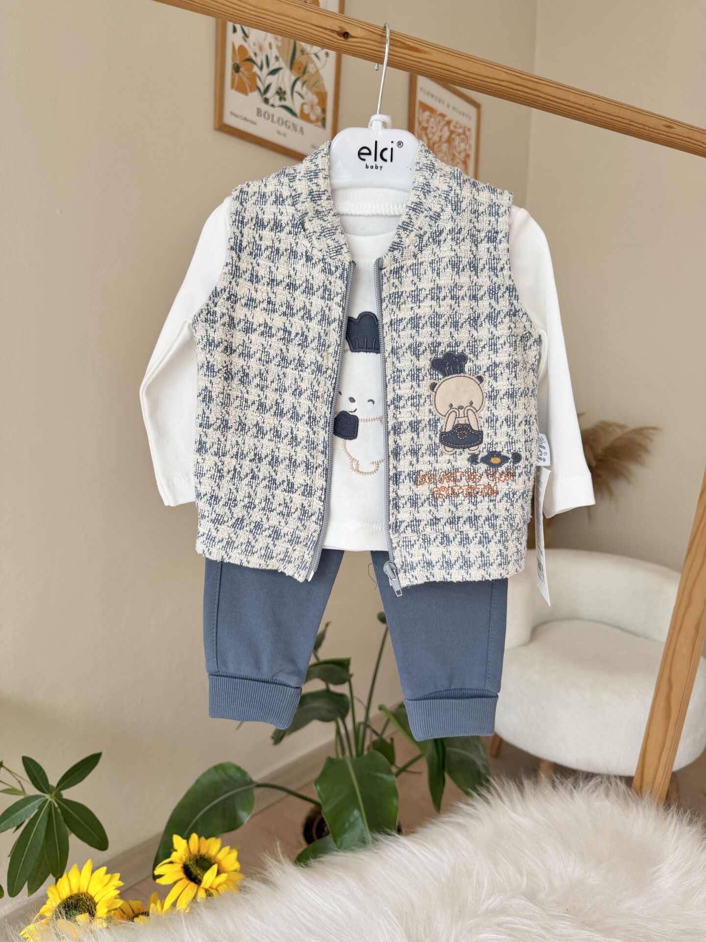 Yelekli 3’lü takım