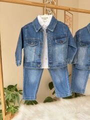 Kot ceketli 3’lü takım