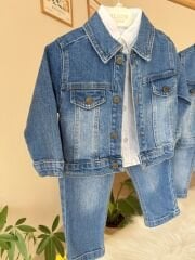 Kot ceketli 3’lü takım