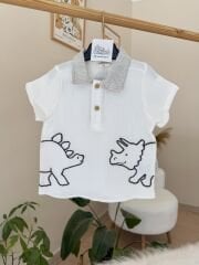 PREMİUM müslin gömlekli şortlu takım