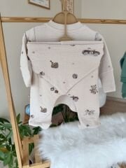 Organik kahve ayıcıklı 5’li set