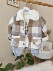 Ekose Welsoft ceket kahve