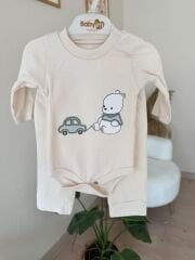 Mint yeşil hırkalı 3’lü takım