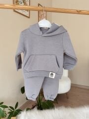 Gri 3 ip eşofman takımı