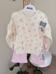 Pembe çiçekli 2’li takım