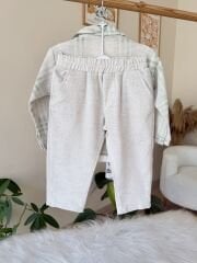 Keten karışımlı gömlekli 3’lü takım