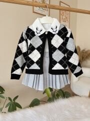 Baklava dilim hırkalı 3’lü takım