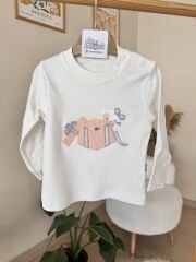 Pudra yakası kürklü 3’lü ceketli takım