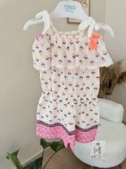 Etnik desenli PREMİUM müslin tulum