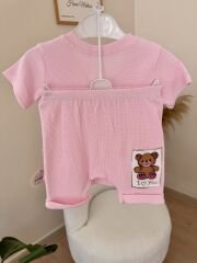Pembe ayıcık şortlu takım