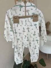 Lüx kalite yeşil palmiye pijama takımı