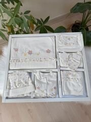 EKRU çiçekli 10 parça hastane çıkışı