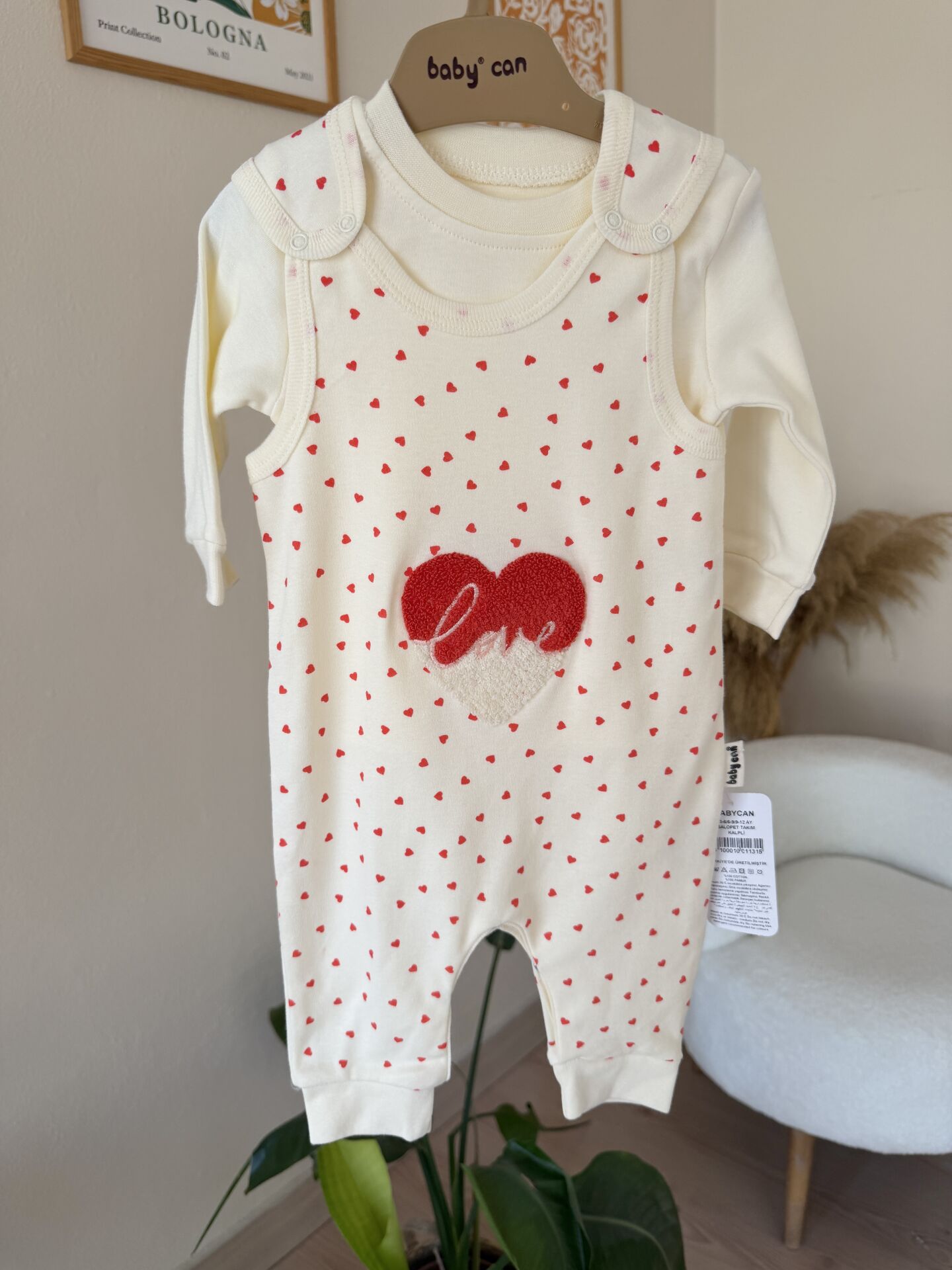 Kırmızı kalpli Slopet