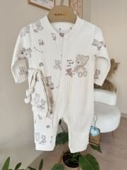 Organik ayıcık bereli tulum