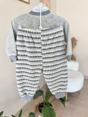 Gri kadife 2’li takım