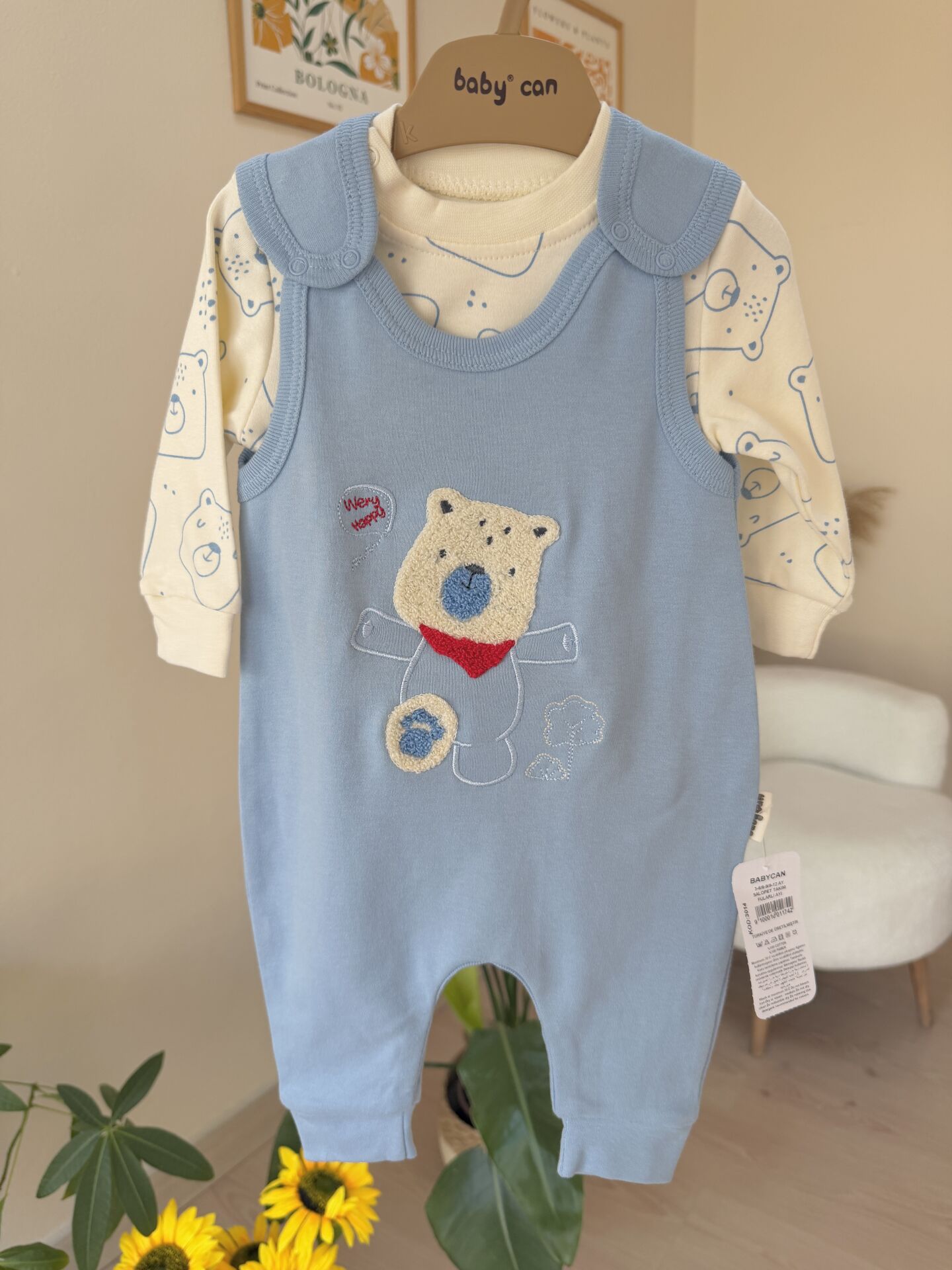 Mavi ayıcıklı Slopet