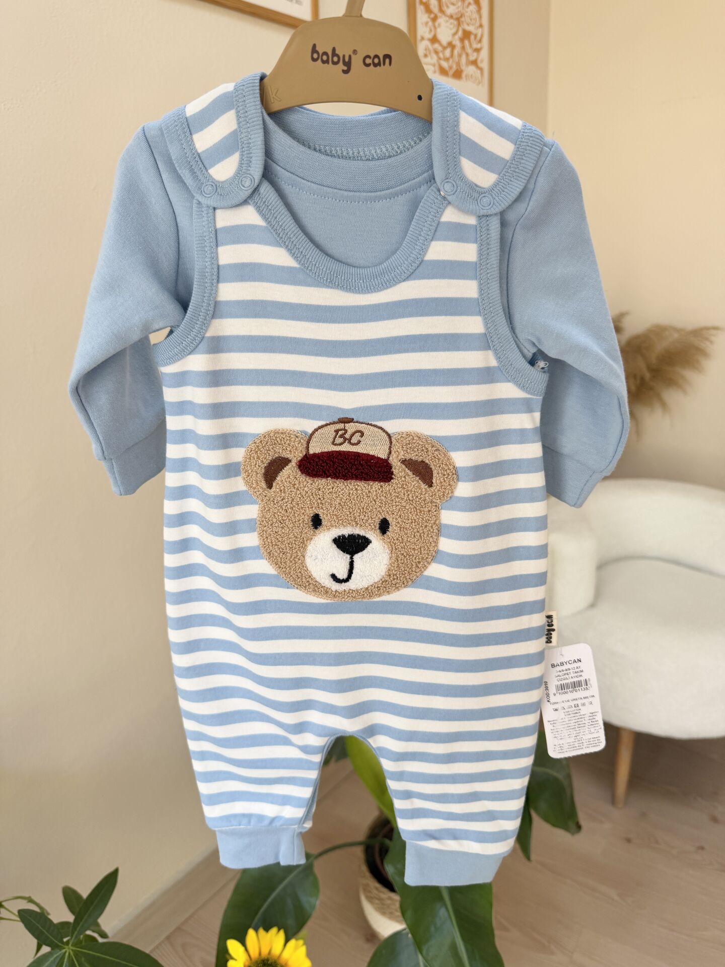 Mavi çizgili ayıcık Slopet