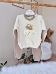 Kahve dinazorlu 2’li takım