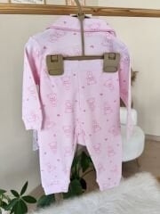 Lüx kalite pembe sevimli desen pijama takımı