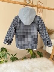 Premium ekose ceketli 3’lü takım