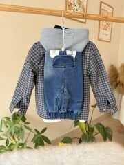 Premium ekose ceketli 3’lü takım