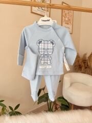 Mavi ayıcıklı 3’lü pratik takım