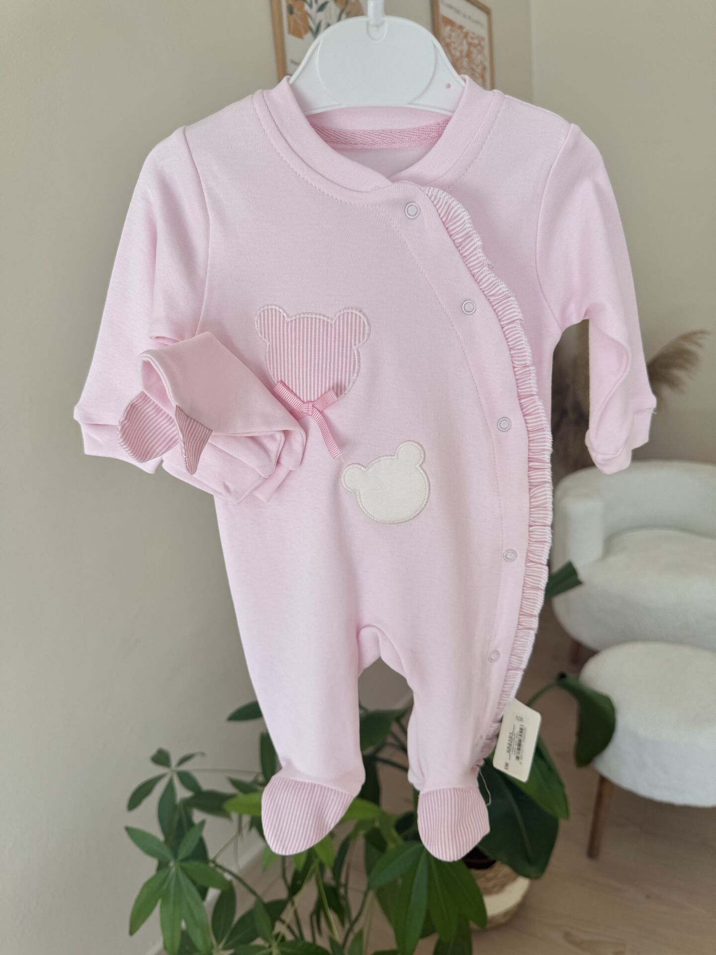 Pembe ayıcıklı premium tulum