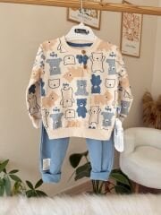 Mavi ayıcıklı 2’li takım