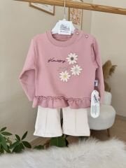 Gül kurusu çiçekli mevsimlik 2’li takım