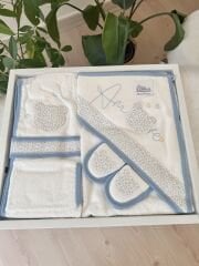 Mavi ayıcık 4 parça banyo set