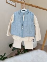 Mavi bear yelekli 3’lü takım