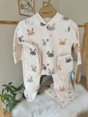 Organik tavşanlı battaniyeli 6’lı set