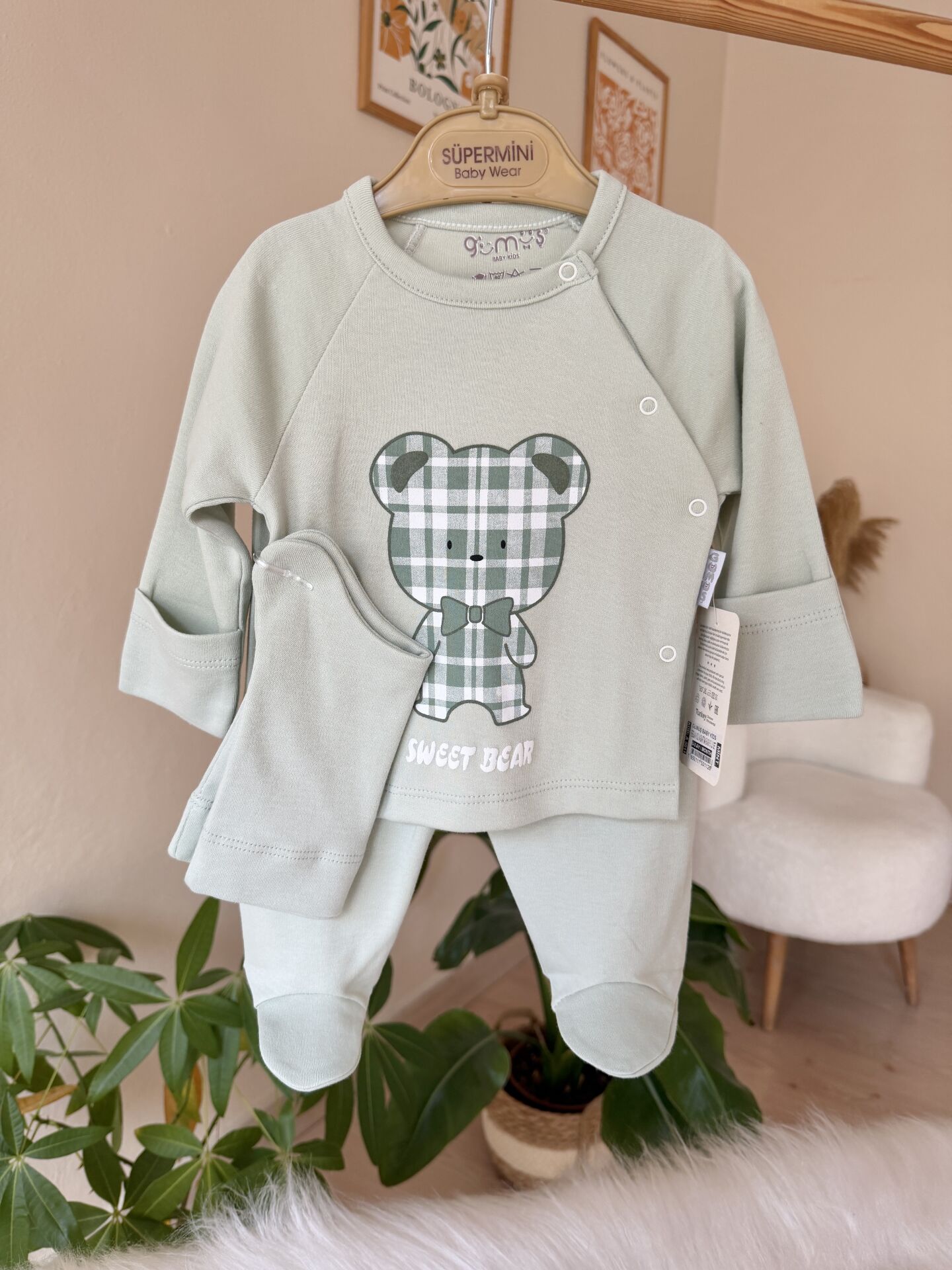 Yeşil ayıcık 3’lü pratik takım