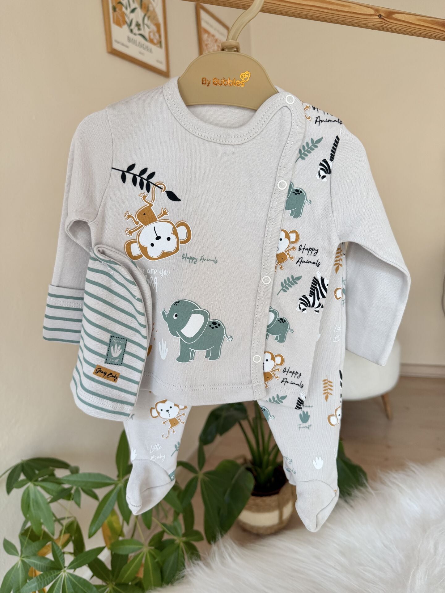 Yeşil Safari fil 3’lü pratik takım